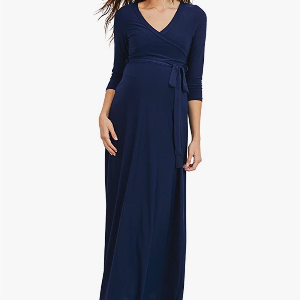 Maternity wrap dress